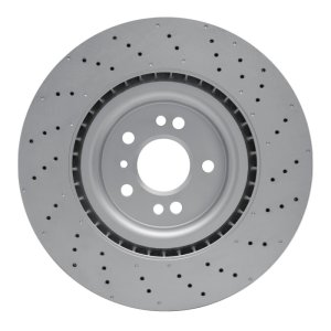Mercedes-Benz GLE400 Brake Rotor (1) - Front - R1 Concepts - GEOSPEC Coated Rotor - Drilled - `12-`19